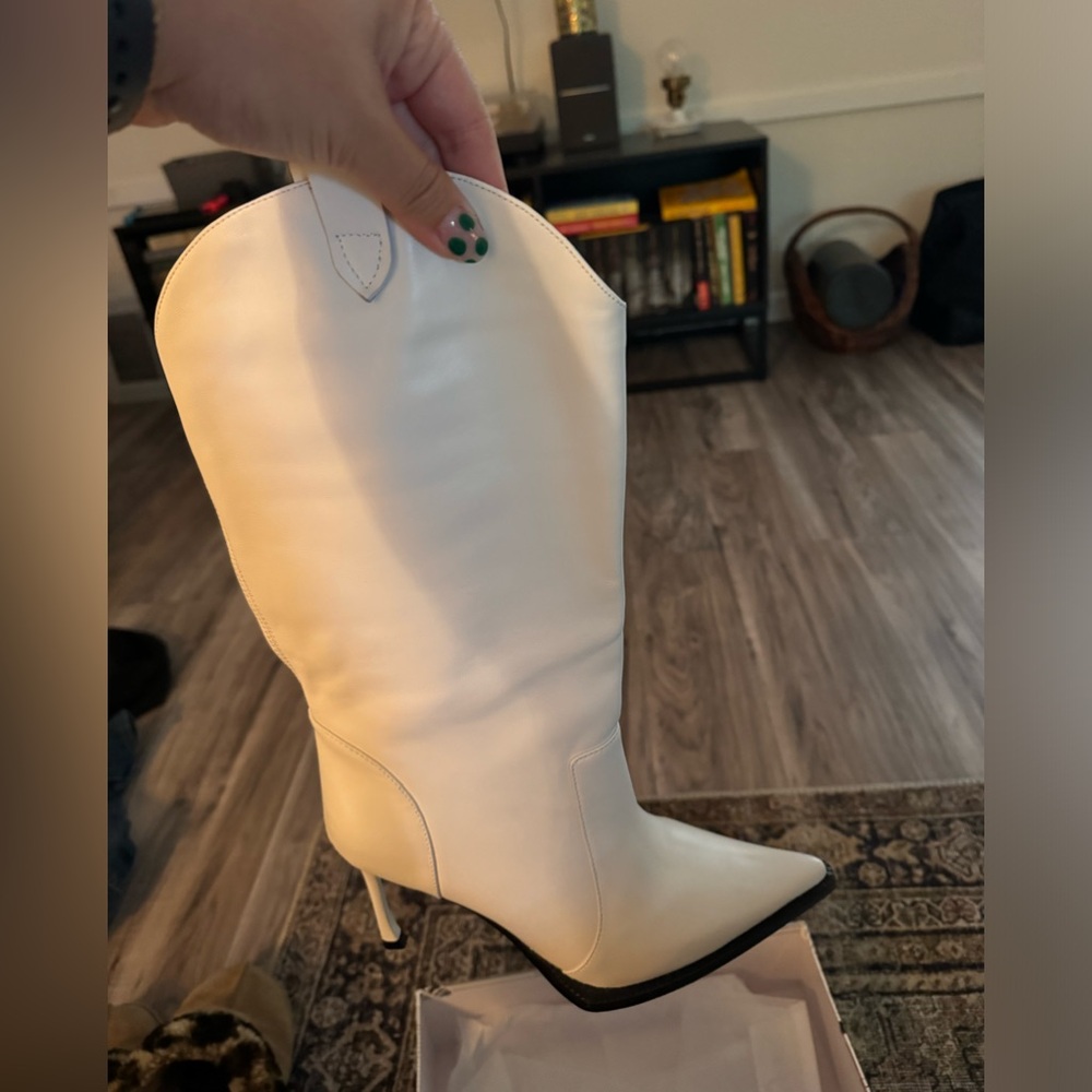 White Jeffrey Campbell Heeled Boots - BRAND NEW IN BOX